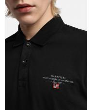 NAPAPIJRI ELBAS JERSEY Polo de algod&oacute;n Micrologist negro 041 - camisa polo - 4