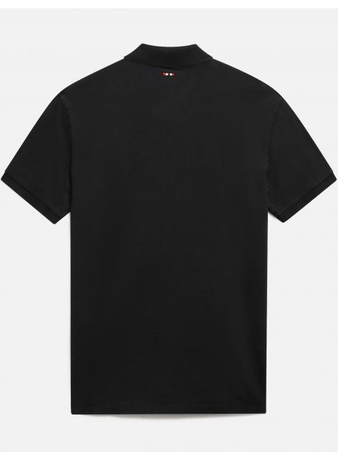 ELBAS JERSEY Polo de algod&oacute;n Micrologist negro 041 - camisa polo