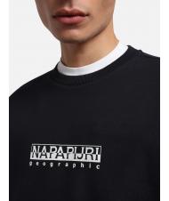 NAPAPIJRI B-BOX sudadera con cuello redondo y logo blu marine - Sudaderas - 4