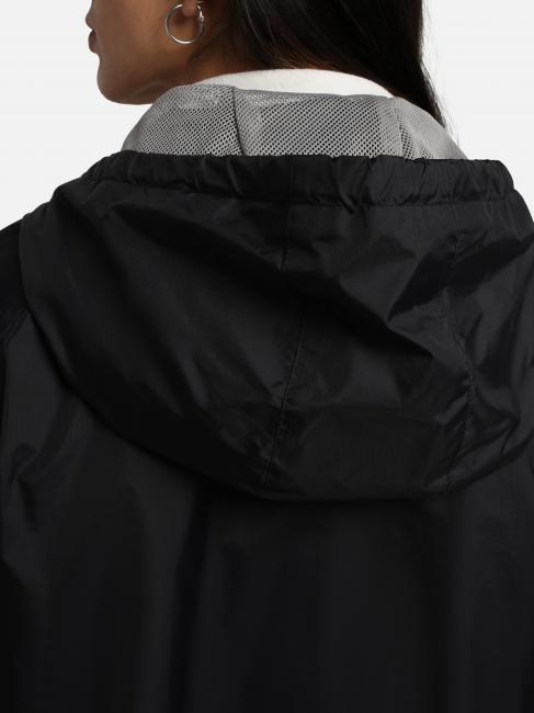 A-MORGEX W chaqueta kway con capucha negro 041 - Chaquetas de mujer