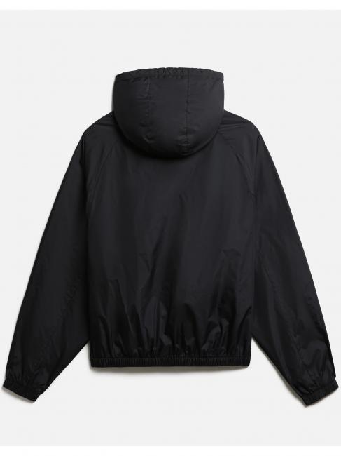 A-MORGEX W chaqueta kway con capucha negro 041 - Chaquetas de mujer