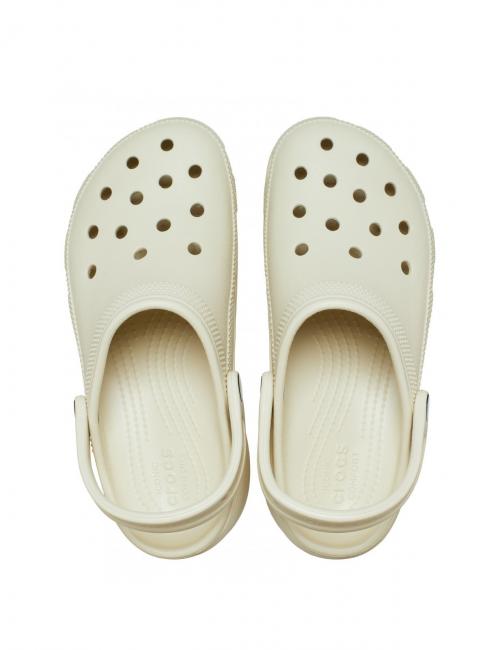 CLASSIC PLATFORM CLOG W Sandalia zueco hueso - Zapatos Mujer