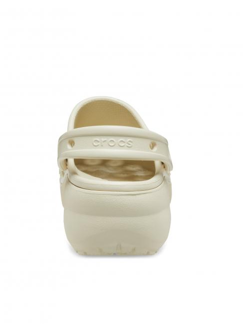 CLASSIC PLATFORM CLOG W Sandalia zueco hueso - Zapatos Mujer