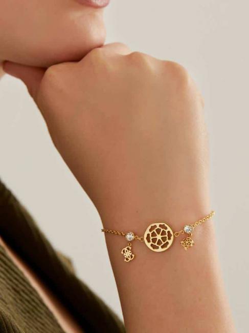 PEONY AND 4G CHARMS Pulsera oro amarillo - Pulseras