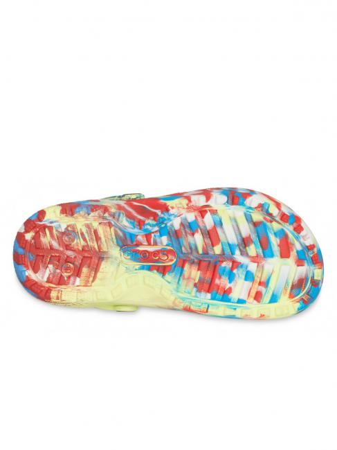 CLASSIC LINED MARBLED GLOG TODDLER Zueco acolchado azufre / multi - Zapatos de bebé