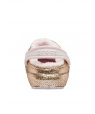CROCS CLASSIC LINED GLITTER KIDS Zueco acolchado dorado / apenas rosa - Zapatos de beb&eacute; - 5