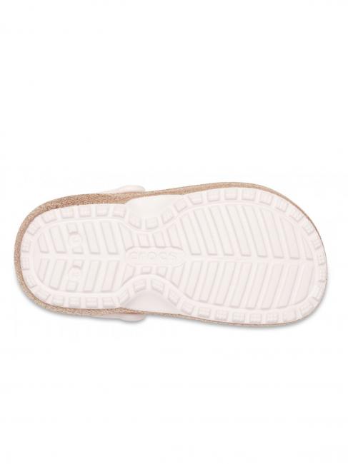 CLASSIC LINED GLITTER KIDS Zueco acolchado dorado / apenas rosa - Zapatos de beb&eacute;