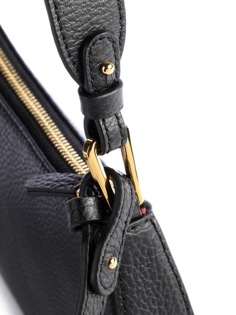 MERVEILLE Bolso bandolera en piel texturizada negro - Bolsos Mujer