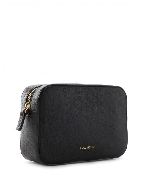 TEBE Bolso bandolera en piel texturizada negro - Bolsos Mujer