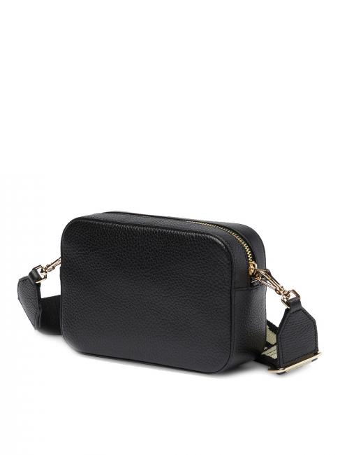 TEBE Bolso bandolera en piel texturizada negro - Bolsos Mujer