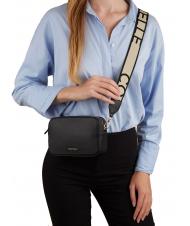 COCCINELLE TEBE Bolso bandolera en piel texturizada negro - Bolsos Mujer - 5