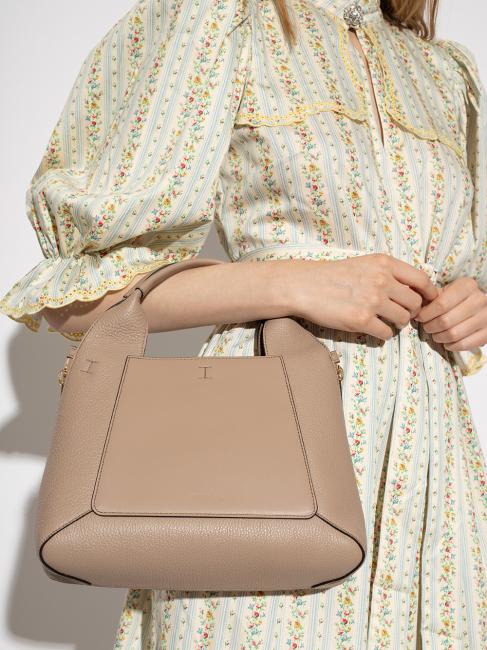 GILDA Bolso tote Roma y piel de becerro st eracle gris + salvia c - Bolsos Mujer