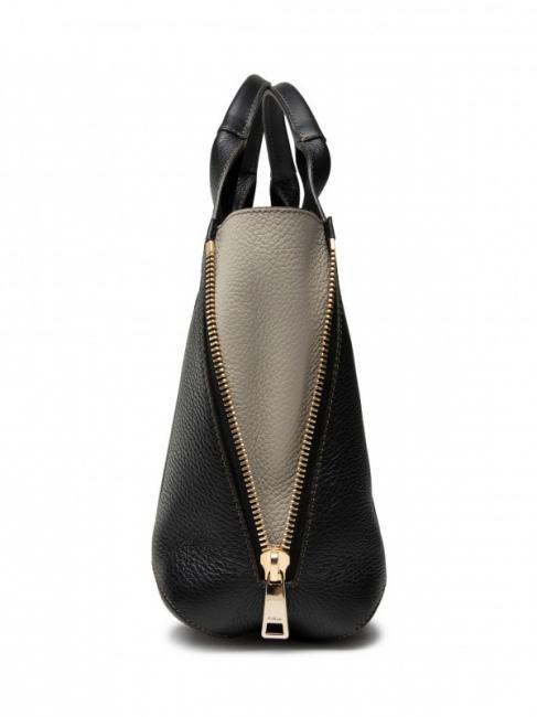 GILDA Bolso tote Roma y piel de becerro st eracle negro + mármol c - Bolsos Mujer