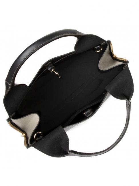 GILDA Bolso tote Roma y piel de becerro st eracle negro + mármol c - Bolsos Mujer