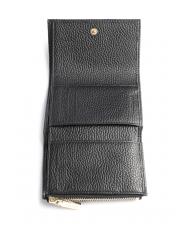 COCCINELLE METALLIC SOFT Cartera peque&ntilde;a en piel texturizada negro - Carteras Mujer - 2