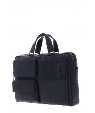 PIQUADRO RONNIE Maletín para portátil de 15,6", en piel - Maletines de Trabajo