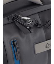 PIQUADRO Mochila URBAN, puerto para PC de 15.6 ", con sistema antirrobo gris negro - Mochilas para portátil - 4