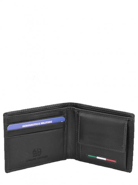 TARGET Billetera de cuero negro - Carteras Hombre