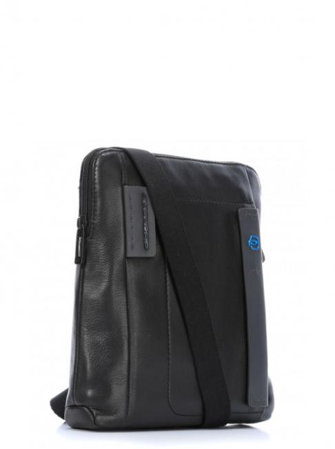 PULSE Bolso de cuero negro - Bandoleras Hombre