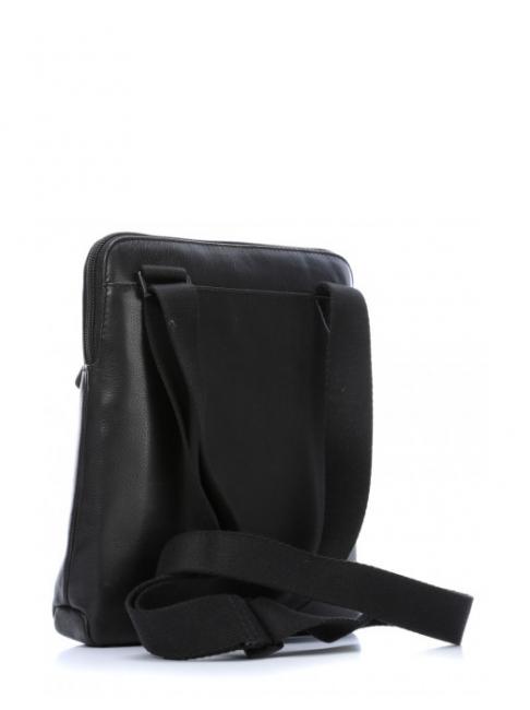 PULSE Bolso de cuero negro - Bandoleras Hombre