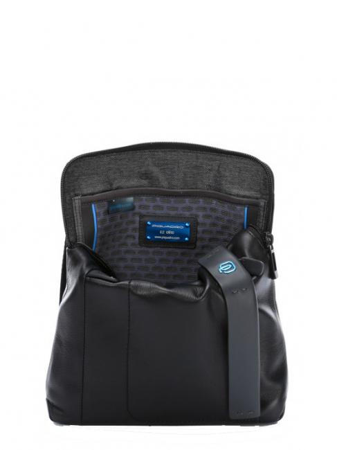 PULSE Bolso de cuero negro - Bandoleras Hombre