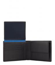 PIQUADRO URBAN Cartera con solapa, en piel gris negro - Carteras Hombre - 3