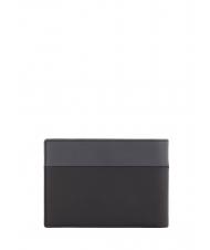 PIQUADRO URBAN Cartera con solapa, en piel gris negro - Carteras Hombre - 4
