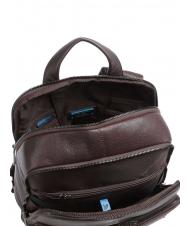 PIQUADRO RONNIE Mochila para portátil 14", en piel BROWN - Mochilas para portátil - 4