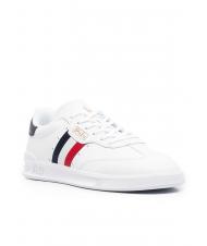 RALPH LAUREN HTR AREA Zapatilla de cuero blanco / rojo / azul - Zapatos Hombre - 3