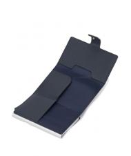 PIQUADRO MODUS RESTYLG Tarjetero de piel azul - Carteras Hombre - 3