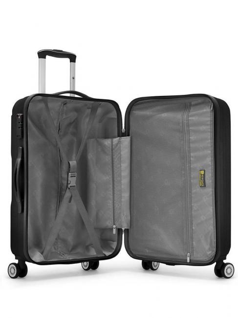 FLIGHT Juego de 3 carros portaequipajes de mano, mediano, grande negro - Set Trolley