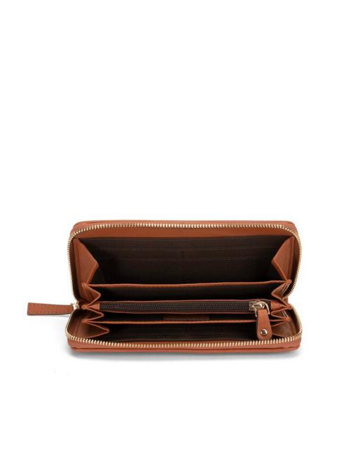 CANADA Cartera grande con cremallera de piel CUERO - Carteras Mujer