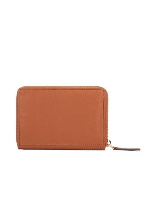 CANADA Cartera mediana con cremallera de piel CUERO - Carteras Mujer