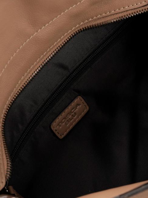 AVANA Bolso saco de piel barro - Bolsos Mujer