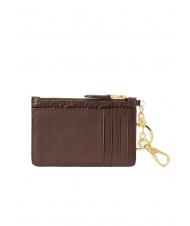 RALPH LAUREN LOGO EMBOSSED Tarjetero de piel con llavero marr&oacute;n casta&ntilde;o2 - Carteras Mujer - 2