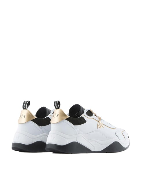 Sneaker running in pelle Zapatillas opt.wht + negro + oro - Zapatos Mujer