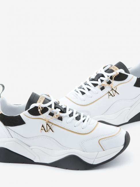 Sneaker running in pelle Zapatillas opt.wht + negro + oro - Zapatos Mujer