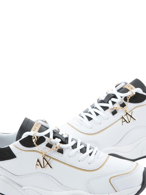 Sneaker running in pelle Zapatillas opt.wht + negro + oro - Zapatos Mujer