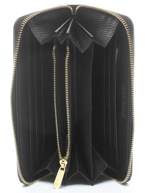 GIOVANNA Cartera con cremallera alrededor negro - Carteras Mujer