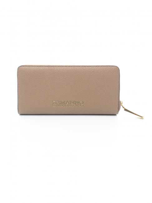 EBA Cartera con cremallera alrededor gris pardo - Carteras Mujer