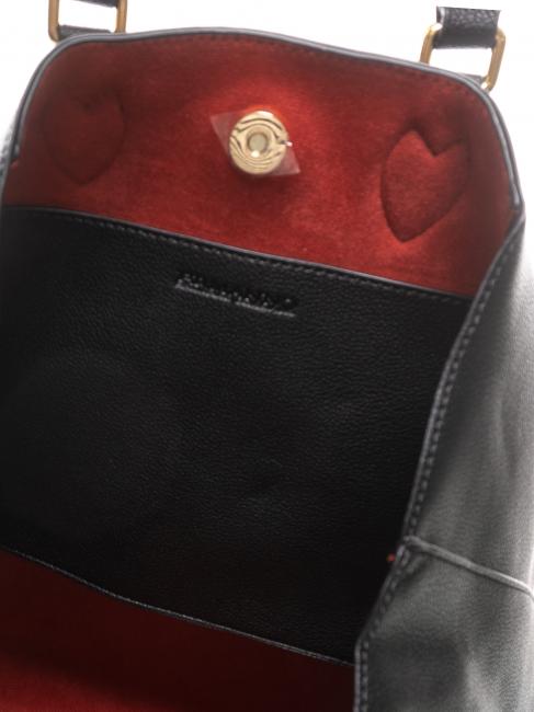 NATASHA Bolso shopper de mano, con bandolera negro - Bolsos Mujer