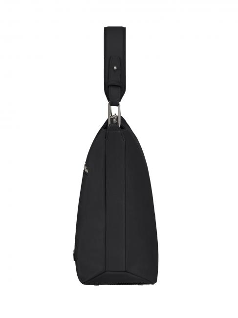 BE-HER Bolso bombonera mediano con bandolera NEGRO - Bolsos Mujer