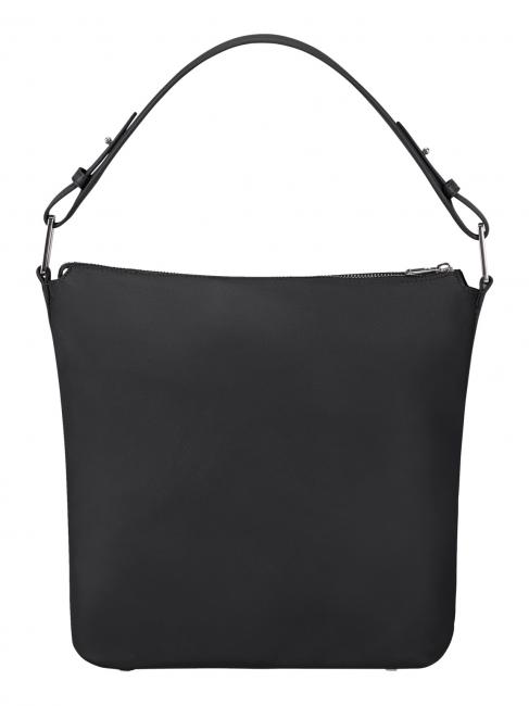 BE-HER Bolso bombonera mediano con bandolera NEGRO - Bolsos Mujer