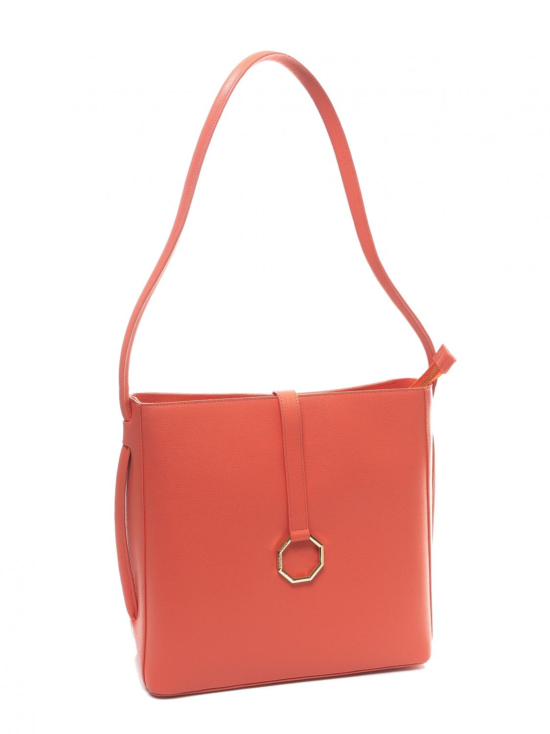 Virgili Bolso Bandolera En Piel Coral - ¡Compra A Precios De Outlet!