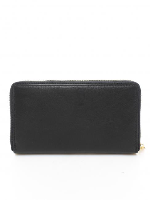 Portafoglio grande zip around in pelle  negro - Carteras Mujer
