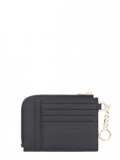 CIRCLE Tarjetero/llavero de piel negro - Carteras Hombre