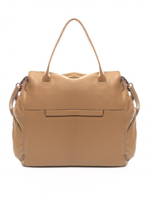AVANA Bolso grande de piel barro - Bolsos Mujer