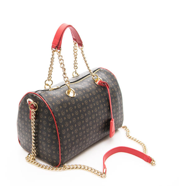 Heritage Classic Bolso bowling de mano, con bandolera laca negra - Bolsos Mujer