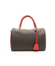 POLLINI Heritage Classic Bolso bowling de mano, con bandolera laca negra - Bolsos Mujer - 3