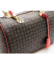 POLLINI Heritage Classic Bolso bowling de mano, con bandolera laca negra - Bolsos Mujer - 4